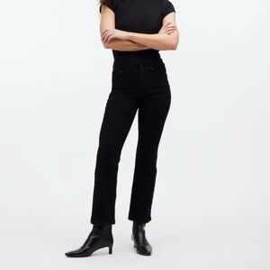 Madewell Mid-Rise Kick Out Jeans in Black Size 31